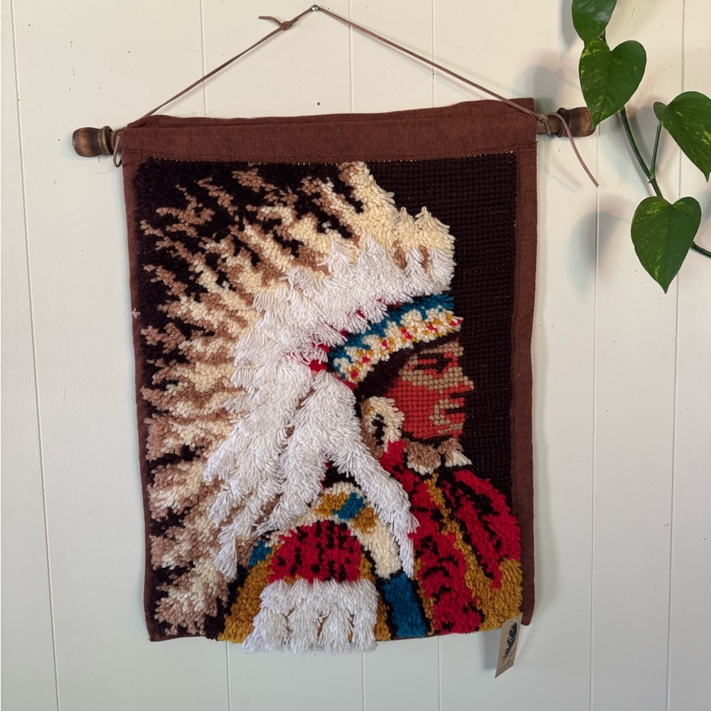 Colorful Native American Inspired Tapestry
